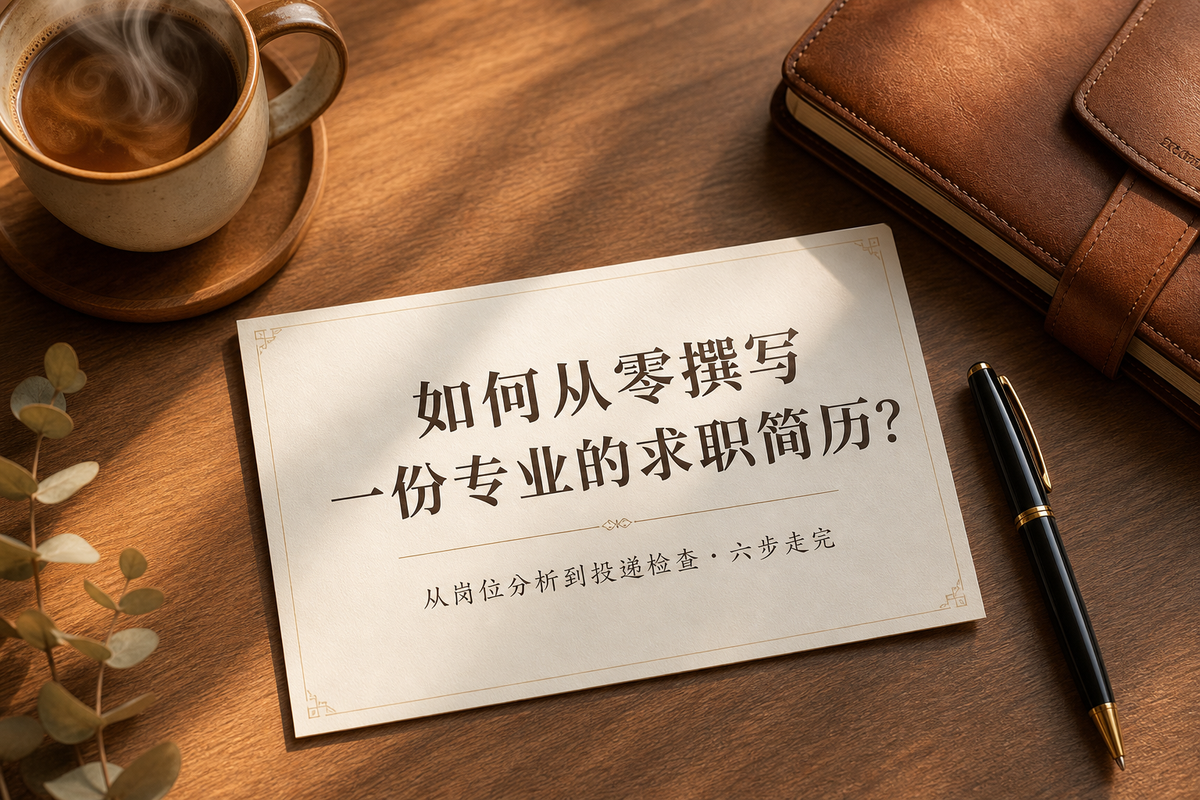 如何从零撰写一份专业的求职简历？完整实操指南