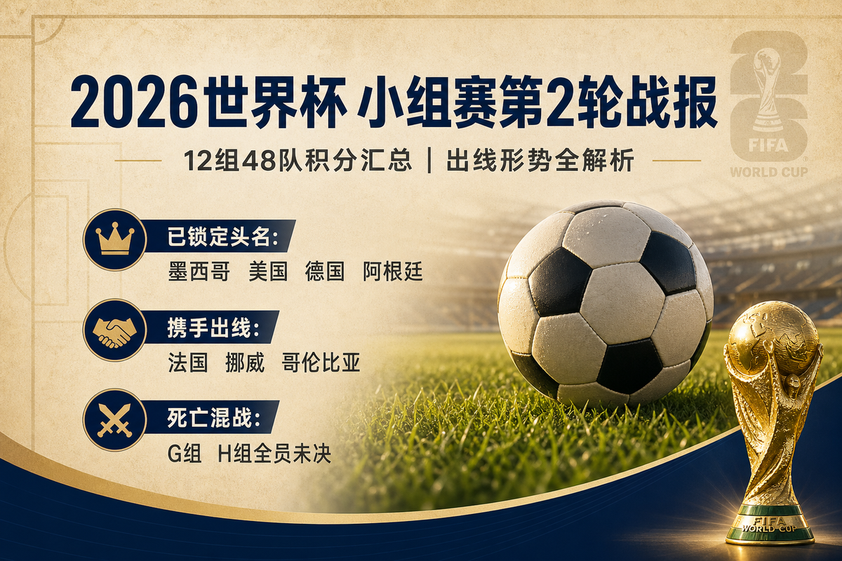 2026世界杯小组赛第二轮积分与出线形势盘点