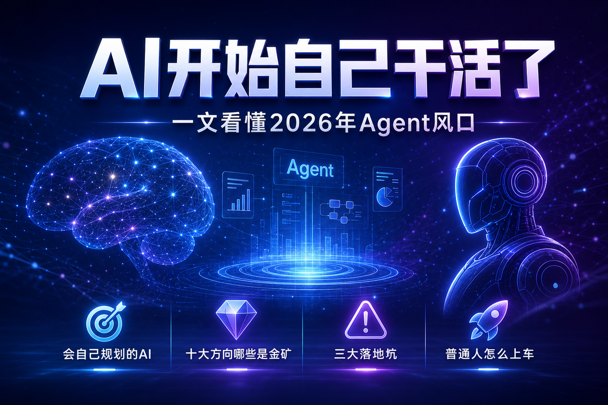 看懂AI Agent市场，等于提前看懂未来三年最值钱的方向
