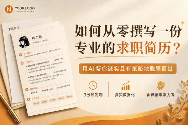 如何从零撰写一份专业的求职简历？让AI帮你诚实且有策略地脱颖而出